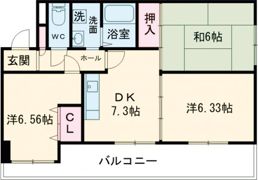 グレース平野の間取り画像