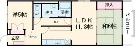 エレガンス宝殿の間取り画像