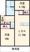 メゾングレーヌの間取り画像