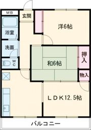 B‐ing浜の宮の間取り画像