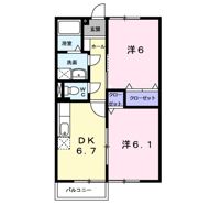 カンパーニュ弐番館の間取り画像