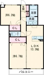 ラフィーネ（ラベンダー）の間取り画像