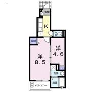 カーサユタカの間取り画像