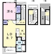 グランパール富里七栄 Ⅴの間取り画像