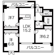 ハッピーコート飾磨の間取り画像