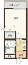 カレッジ北八代の間取り画像