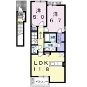 フォンテーヌⅠの間取り画像