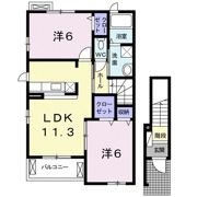 霞台ハイツEの間取り画像