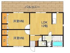 ベラジオ大木B棟の間取り画像