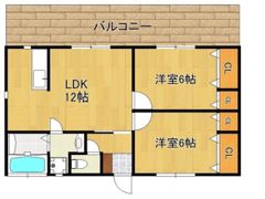 ベラジオ大木B棟の間取り画像