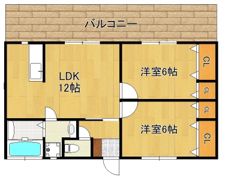 ベラジオ大木B棟の間取り画像