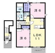 メゾン・コロレⅡの間取り画像
