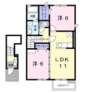 カフリーィエDの間取り画像