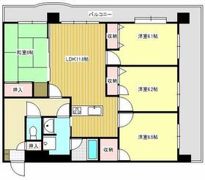ライオンズマンション六ツ門第2の間取り画像