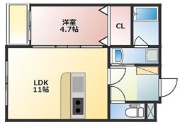 ギャラン東櫛原の間取り画像