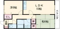 メゾンタキガワの間取り画像