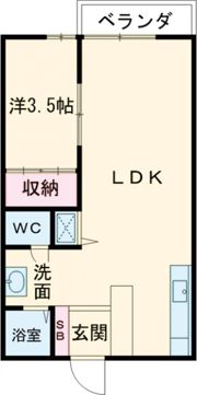 レジデンス座間の間取り画像