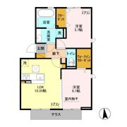 オーフィングⅡの間取り画像