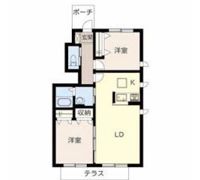 メゾン福渡Bの間取り画像