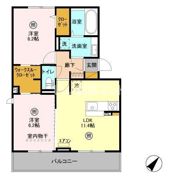 ハピネス Bの間取り画像