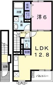 キャロル 参番館の間取り画像