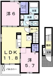 アーディ ヴィラⅠの間取り画像