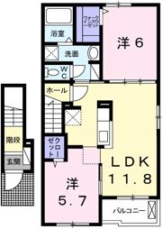 アーディ ヴィラⅠの間取り画像