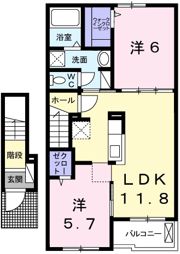 ラ・ポールⅡの間取り画像