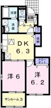 シーズンズ コンフォートⅡの間取り画像