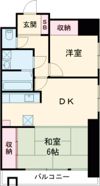 朝日プラザ船場の間取り画像