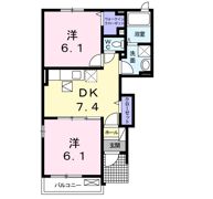 シャン・ド・フルールⅩⅦ 17の間取り画像