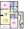 アンソレイエ Ⅴの間取り画像