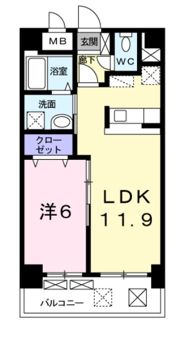 グレイス花見が丘の間取り画像