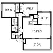 ブランシャール幌西の間取り画像
