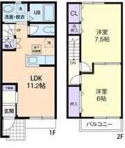 ラフィーネ小松の間取り画像