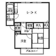 ベクヴェーム春日Bの間取り画像