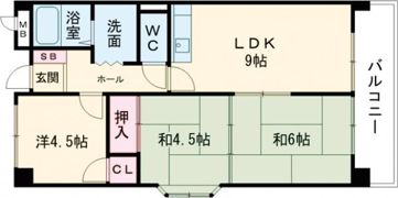 ファミールハイツの間取り画像