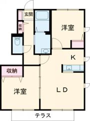 パルテール・加古川Cの間取り画像