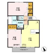 サンセール成田の間取り画像