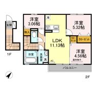 コンフォーティア三城Ⅱの間取り画像