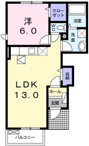 ユニゾン Ⅰの間取り画像