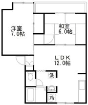 アスモ美しが丘Dの間取り画像