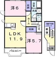 グリシーヌⅢの間取り画像