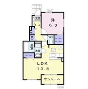 メゾンカルムⅨの間取り画像