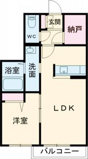 グランソレイユ別府Bの間取り画像