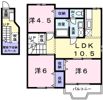 パークサイドⅠの間取り画像
