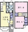 セレニティ薬師Bの間取り画像