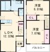 メゾン山本Ⅱの間取り画像