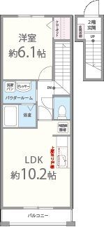 コゥジィーコートの間取り画像