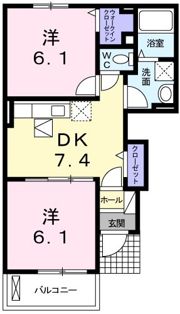 アプローズBの間取り画像